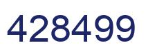 Number 428499 blue image