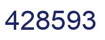 Number 428593 blue image