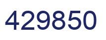Number 429850 blue image