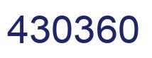 Número 430360 imagen azul