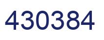 Número 430384 imagen azul