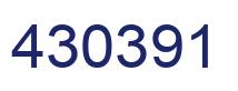 Number 430391 blue image