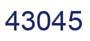 Número 43045 imagen azul