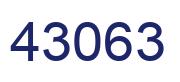 Number 43063 blue image