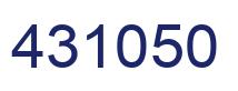 Number 431050 blue image