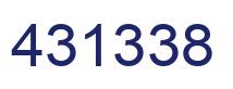 Number 431338 blue image