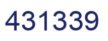 Number 431339 blue image