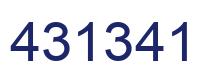 Number 431341 blue image