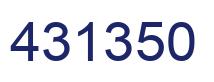 Number 431350 blue image