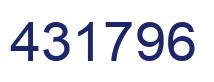Number 431796 blue image
