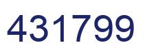 Number 431799 blue image