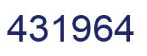 Number 431964 blue image