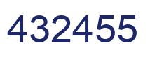 Number 432455 blue image