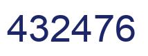 Number 432476 blue image