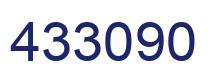 Number 433090 blue image