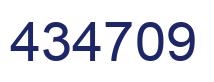 Number 434709 blue image