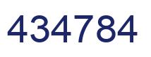 Number 434784 blue image