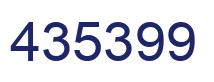 Number 435399 blue image