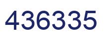 Número 436335 imagen azul