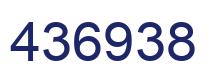 Number 436938 blue image
