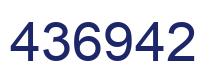Number 436942 blue image