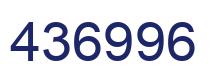 Número 436996 imagen azul