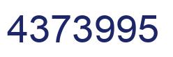 Número 4373995 imagen azul