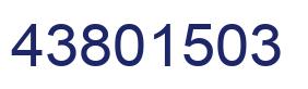 Number 43801503 blue image
