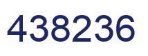 Number 438236 blue image