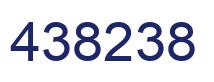 Number 438238 blue image
