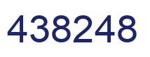 Number 438248 blue image