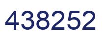 Number 438252 blue image