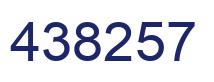 Number 438257 blue image