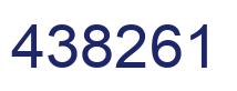 Number 438261 blue image