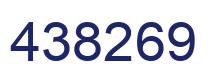 Number 438269 blue image
