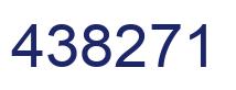 Number 438271 blue image