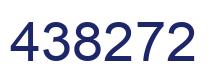 Number 438272 blue image