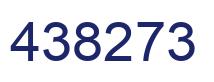 Number 438273 blue image