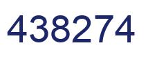 Number 438274 blue image