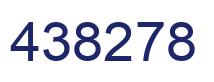 Number 438278 blue image