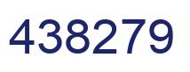 Number 438279 blue image