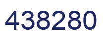 Number 438280 blue image