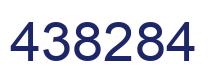Number 438284 blue image