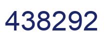 Number 438292 blue image
