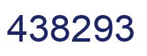 Number 438293 blue image