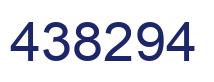 Number 438294 blue image