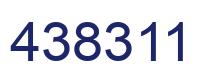 Número 438311 imagen azul