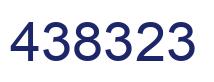 Número 438323 imagen azul
