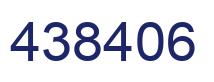 Number 438406 blue image