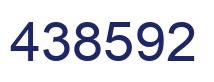 Number 438592 blue image
